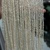 1String, White Natural Freshwater Pearls, Handmade Nugget Pearl Beads for Jewelry Making DIY Crafts (Beads 3-4mm, Length 36cm)