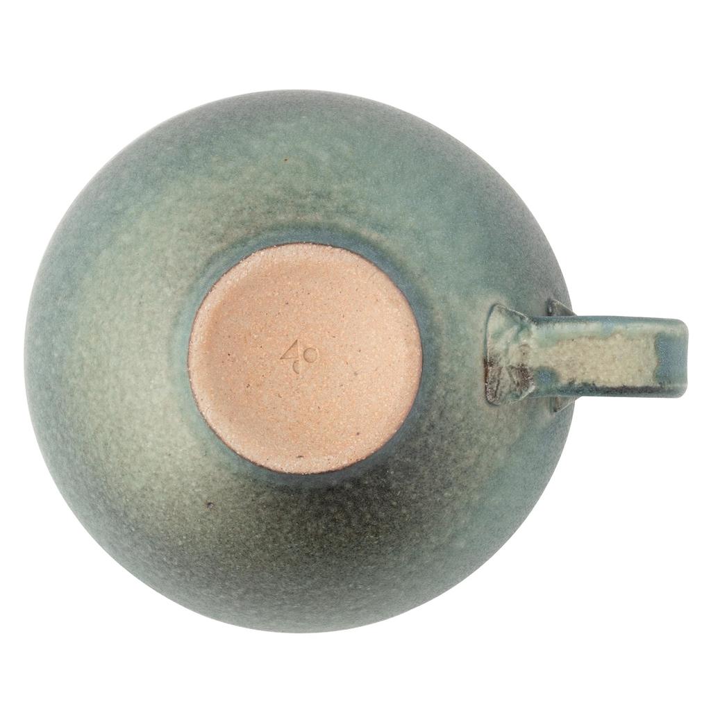 Marui Seito Shigaraki Ware Hechimon Soup Cup, 380ml Capacity, Black Celadon, Blue, MR-3-4409