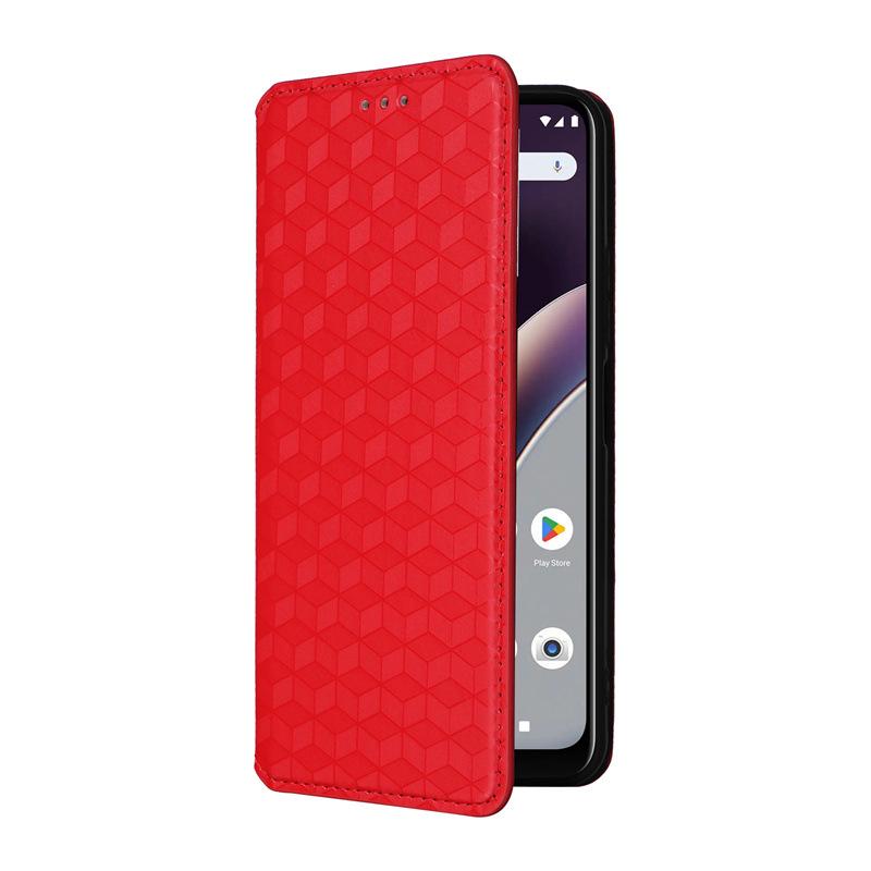Compatible with BLU G53/G64: Leather Phone Case with Card Slot, Bracket, Magnetic Closure, Multi-Functional Protective Cover.
