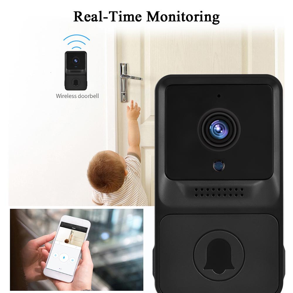 1080P High Resolution Visual Smart Security Doorbell Camera Wireless Video Doorbell with IR Night   2-Way   Real-Time Monito