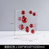 European-style Square Acrylic Cover Ball Ornaments Living Room Porch TV Cabinet Model Room Home High-end Decorations Modern