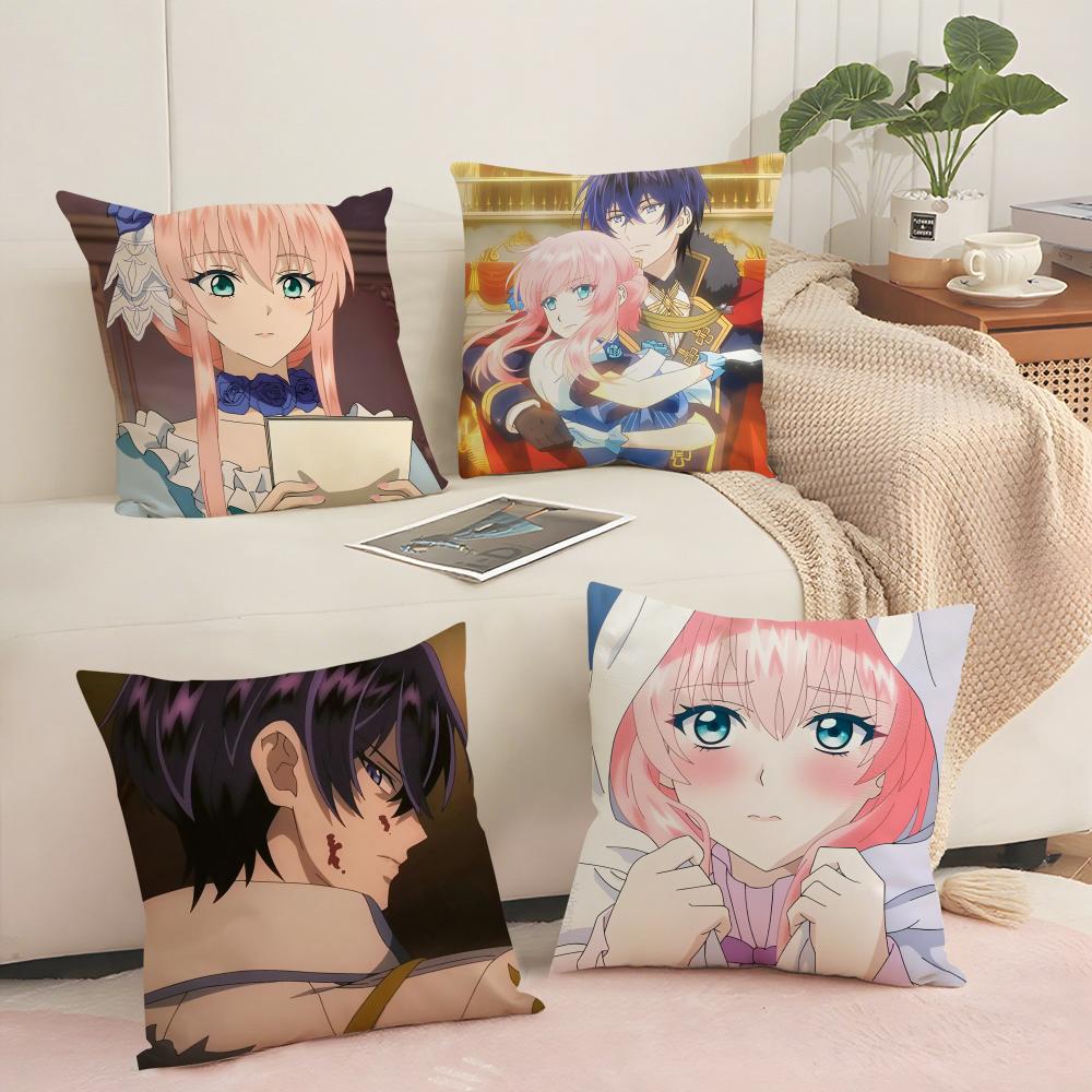 Anime 7Th T-Time Loop Cushion Cover Soft Short Plush Pillow Cover Smooth Cozy Texture Aesthetic Cushion Case Home Decor