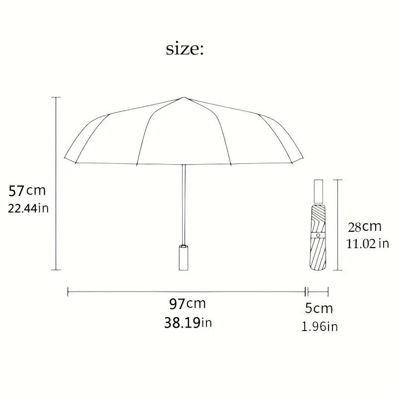 Forest Circle Pattern Umbrella, Portable and Foldable Design, 8 Ribs, a Casual Accessory for Halloween, Christmas, and Birthday Gifts.