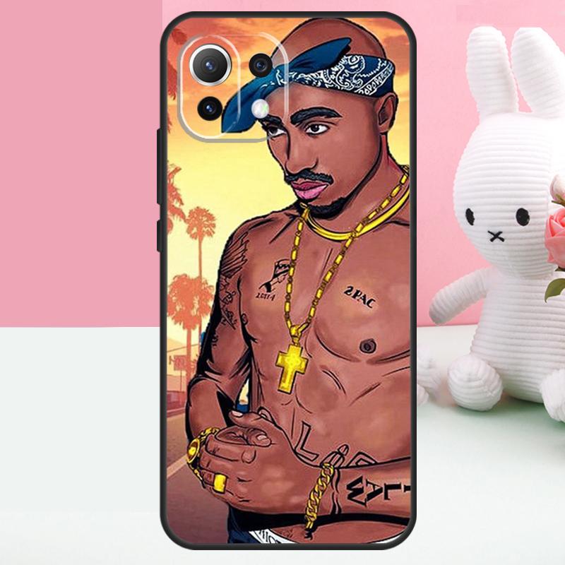 

2Pac Hip Hop Singer Cover For POCO X3 X4 X5 F5 Pro M5s F3 F4 GT C40 Case For Xiaomi 13 12 11 Lite 11T 12T Pro Xiaomi 13 Lite