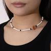 Kiee Oshimu (Silver 925) 603 White Hawaiian Lei Necklace