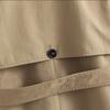 Women Casual Solid Color Double Breasted Outwear Fashion Sashes Office Coat Chic Epaulet Design Long Trench