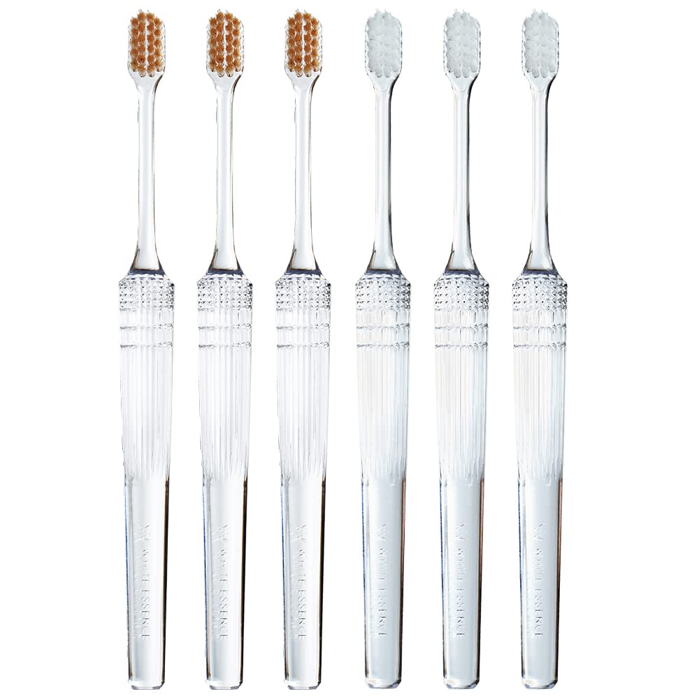 White Essence Shinist Perfect for Dental and Periodontal Disease Fluoride 3 Vitamin Toothbrush, Small, Compact, Ultra-Fine, Care, Cavities, (3 + C)