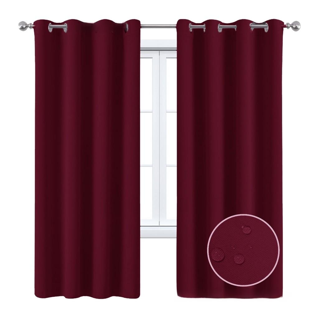 Solid Color Curtains With Insulation And Shading Design For Daily Household Use