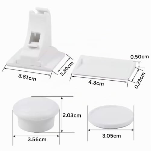 10er-Pack Magnetische Kindersicherungs-Schrankverschlüsse mit 2 Schlüsseln, Keine Bohrer Unsichtbarer Klebstoff Baby-Sichere Schubladenriegel für Schränke & Schränke