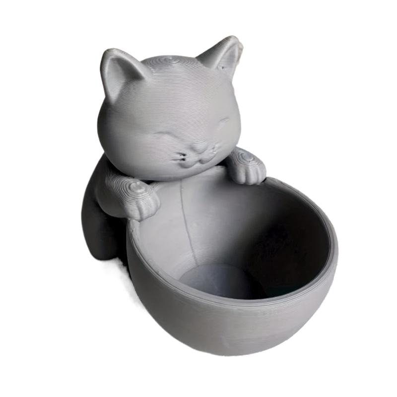 1pc Cute Cat Succulent Flowerpot Three-dimensional Cat Shaped Planting Compact Plants Essential for Cat Lovers