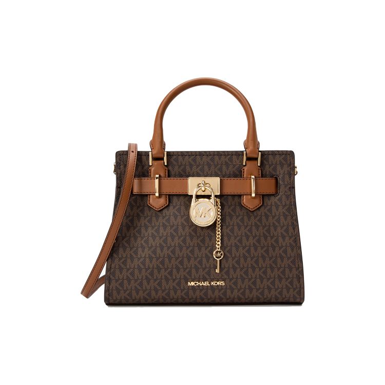 

Michael Kors Hamilton Classic Monogram Leather Tote Bag Small Women tote bag Multicolor 35F1GHMS1B-200 Basic Set (Bag+Dust Bag)