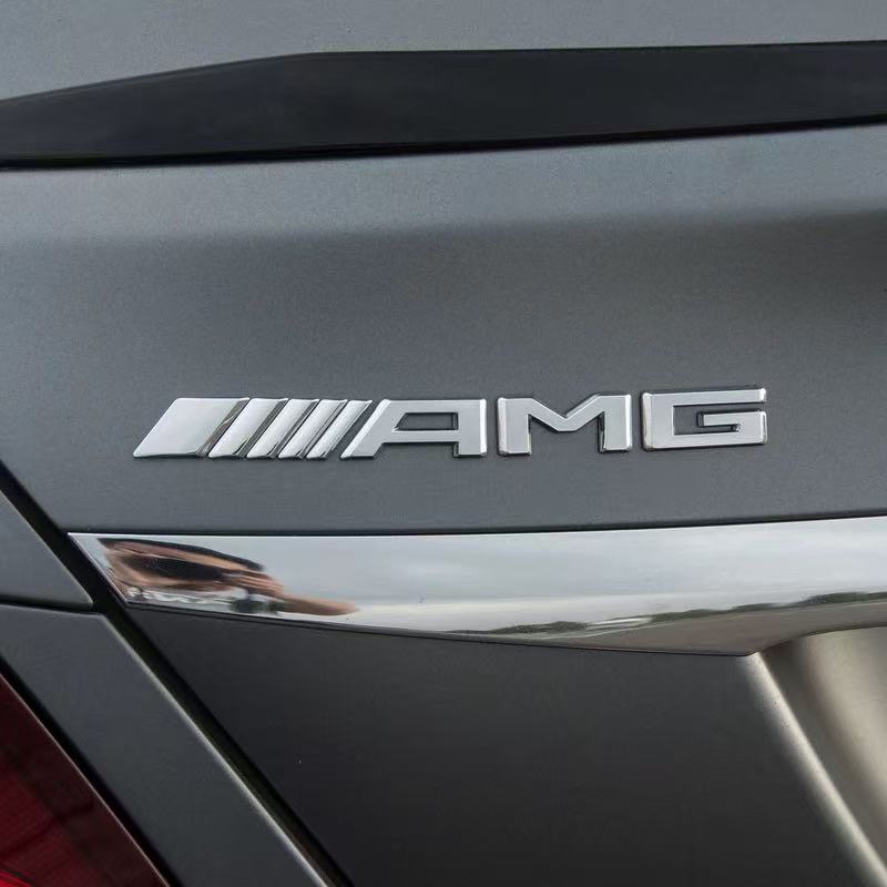 3D Alloy Logo AMG Emblem Letters Car Trunk Badge For Mercedes Benz AMG A B C E G CLA GLA W211 W214 W205 W203 W204 W206 PF1