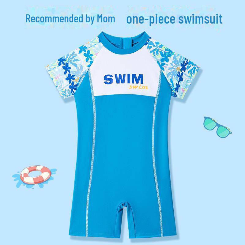 

Слитный купальник для мальчиков с мультяшным принтом для осенне-зимнего плавания и посещения горячих источников XL for height 95-110cm, weight 15-18kg