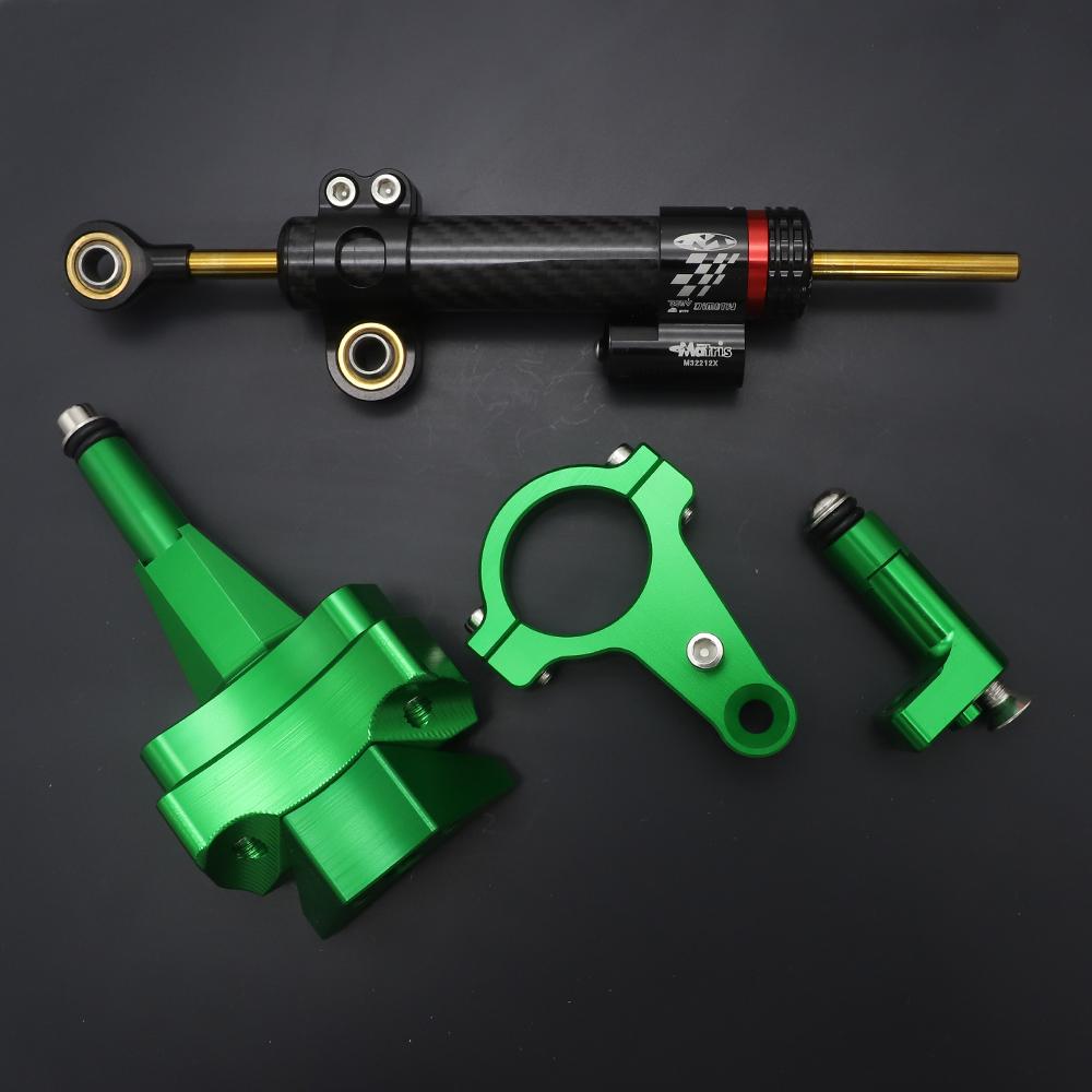 Ninja 400 2018 - 2022 CNC adjustable steering stabilizer steering damper mounting bracket Motocross kit for kawasaki ninja 400