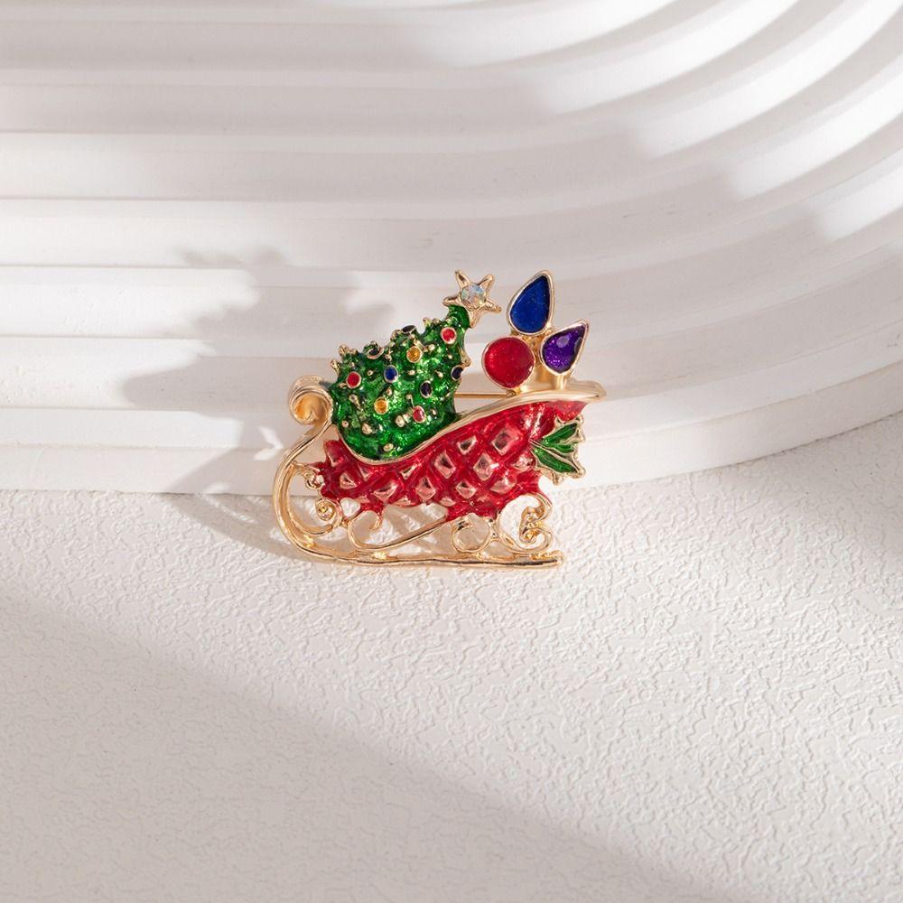 Boots Xmas Enamel Pin Versatile Christmas Oil Drop Brooch Christmas  Brooch  Merry Chrismas