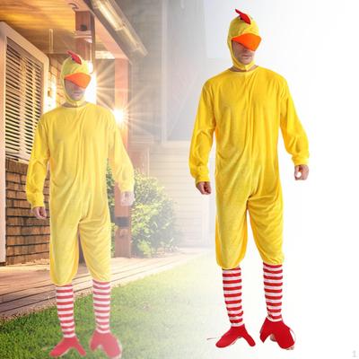 Kostým pro dospělé kuře, roztomilé rekvizity pro muže, cosplay pro hraní rolí