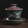 Zuppiera Sancai Ceramica Kung Fu Creativo Tè Una Gru Tazza della Regina Ciotola da Tè Gaiwan Set Zuppiera in Ceramica Servizio da Tè in Porcellana Spessa