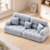 Miniature Sofa Model Figurine for Doll House Scene Display Room Styling with Flocking Texture, Model House Decoration and Pretend Play Use
