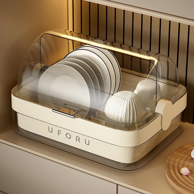 Kitchen Cupboards With Bowls And Chopsticks Storage Boxes Household Drain Bowl Rack With Lid For Dishes And Dish Racks