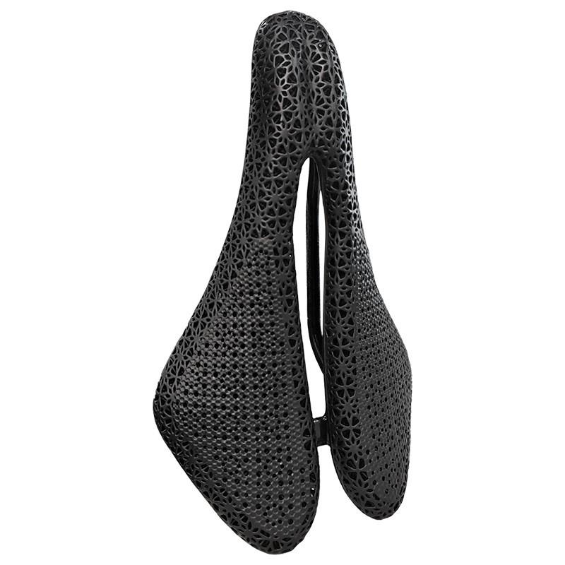 Carbon Fiber Bicycle Saddle 3D Printed Hollow Design Ultralight Comfortable Road Mountain Bike Seat Pad