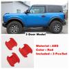 ABS Car Side Door Pull Doorknob Handle Bowl Decor Frame Cover Trim For Ford Bronco 3 / 5 Doors  - 2024 Exterior Accessories