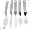 5 Pcs Chocolate Decorating Tool Set Premium Stainless Steel Scraper Ideal for Cake Mousse Cream Decoration Ergonomic