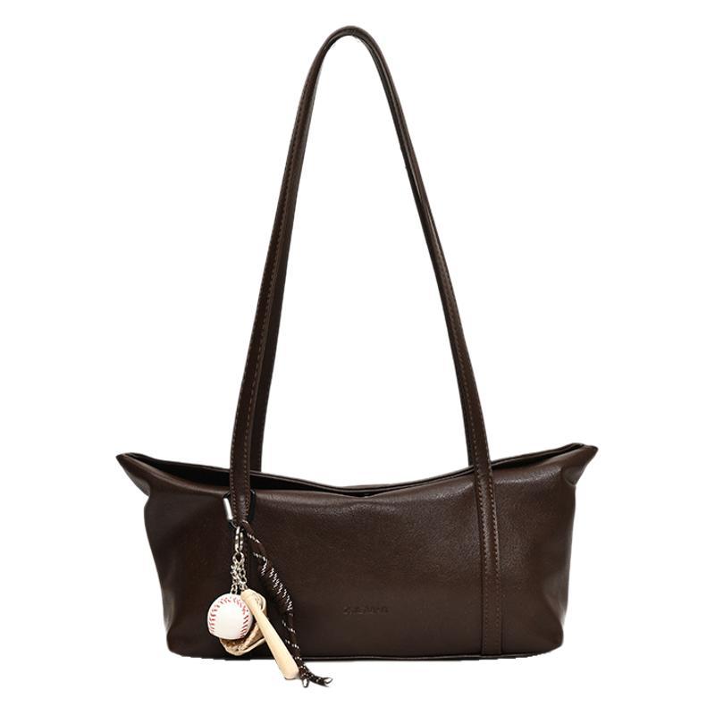 2025 simple retro texture large capacity commuter bag square student leisure tote bag portable shoulder messenger bag
