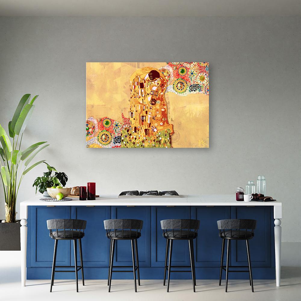 Canvas Print, Gustav Klimt Fulfilment Woman Abstraction