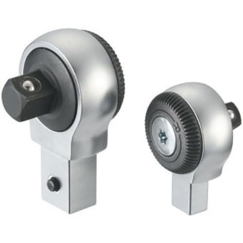 TRUSCO Round Ratchet Head, 9.5mm Drive, 9x12mm Mounting Size, RRH3-912