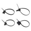 20Pcs Nylon Plastic Push Mount Cable Zip Ties Self Locking Wire Harness Fastener Clips For Car Automotive Wiring Management