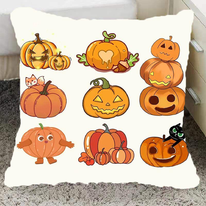 Halloween Pillow Pumpkin Funny Two-Dimensional Animation Pillow Emoticon Pack Party Party Boy and Girl School Day Gift