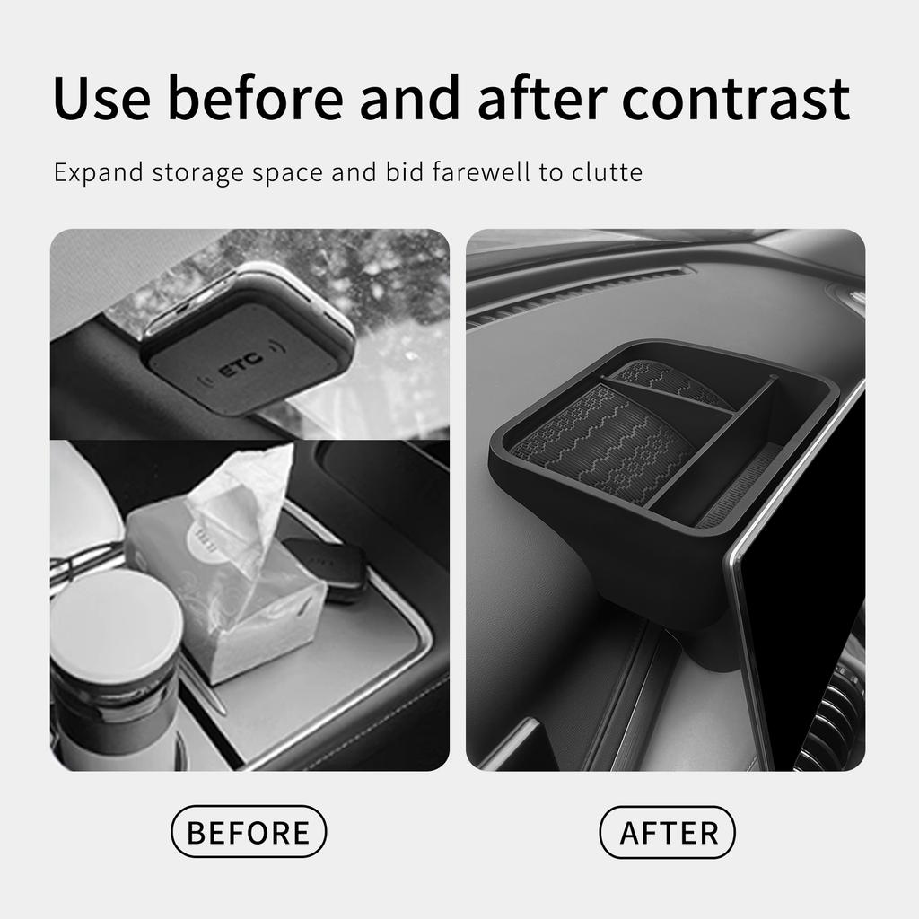 for BYD ATTO3 ATTO 3 YUAN PLUS 2025 2026 Central Control Screen Rear Storage Box Dashboard Tray Car Interior Accessories