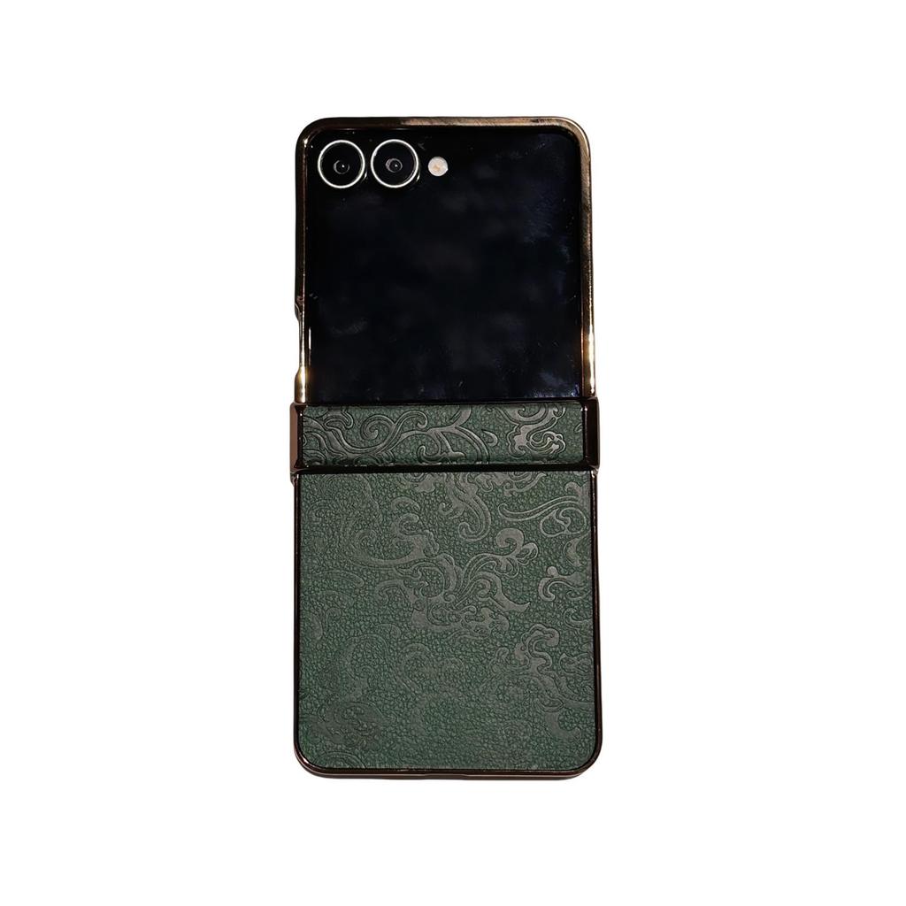 Luxury Dragon Pattern Leather Case for Samsung Z Flip 7: Premium Flip 6/5 Anti-Drop Protection