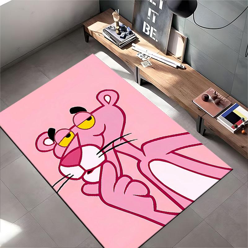 Rosa Panther Cartoon Teppich geeignet als rutschfeste Matte für das Wohnzimmer oder Schlafzimmer Sofa