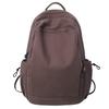 Verão Novo Cor Sólida Grande Capacidade Mochila Casual Street Trendy Estudante Fresca Mochila Outdoor