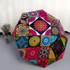 Colorful Mandala Patterned Fabric Squares for Quilting and Sewing ProjectsUmbrella, Portable 3-Fold Umbrella for Men & Women,Christmas Gift ES156