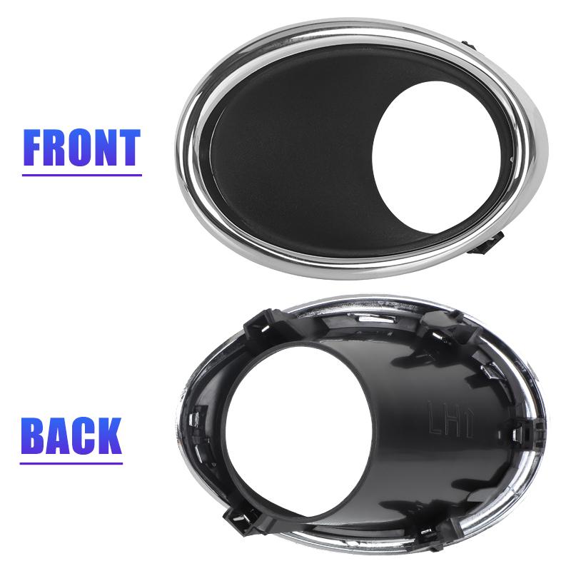 Left Right Chrome Front Fog Light Cover Trim Lamp Bezel For Nissan Qashqai J11 2014 2015 2016 2017 UK Car Replacement Parts