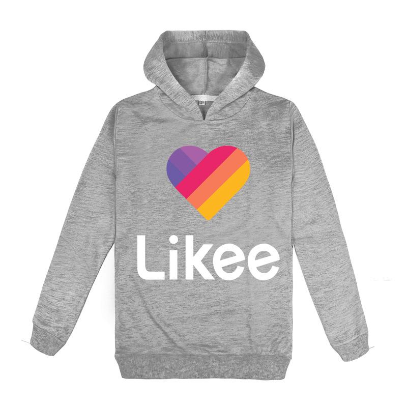 Топы с капюшоном унисекс для мальчиков и девочек, весенне-осенние толстовки, пуловеры, повседневная одежда 170cm серый