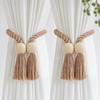 2 Strong Magnetic Curtain Straps, Curtain Straps, Outdoor Curtain Straps, Hand Woven Curtain Straps