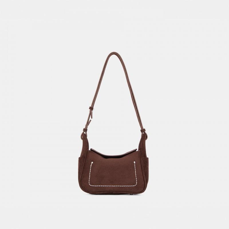 Cloud Toast Bag Small High Silk Light Matte Cowhide Adjustable Shoulder/cross-body 20x11x17CM
