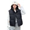 Large Twill Sleeveless Cotton Clothes, Women's Stand-up Collar Short Vest Distribution, Physical Stalls
