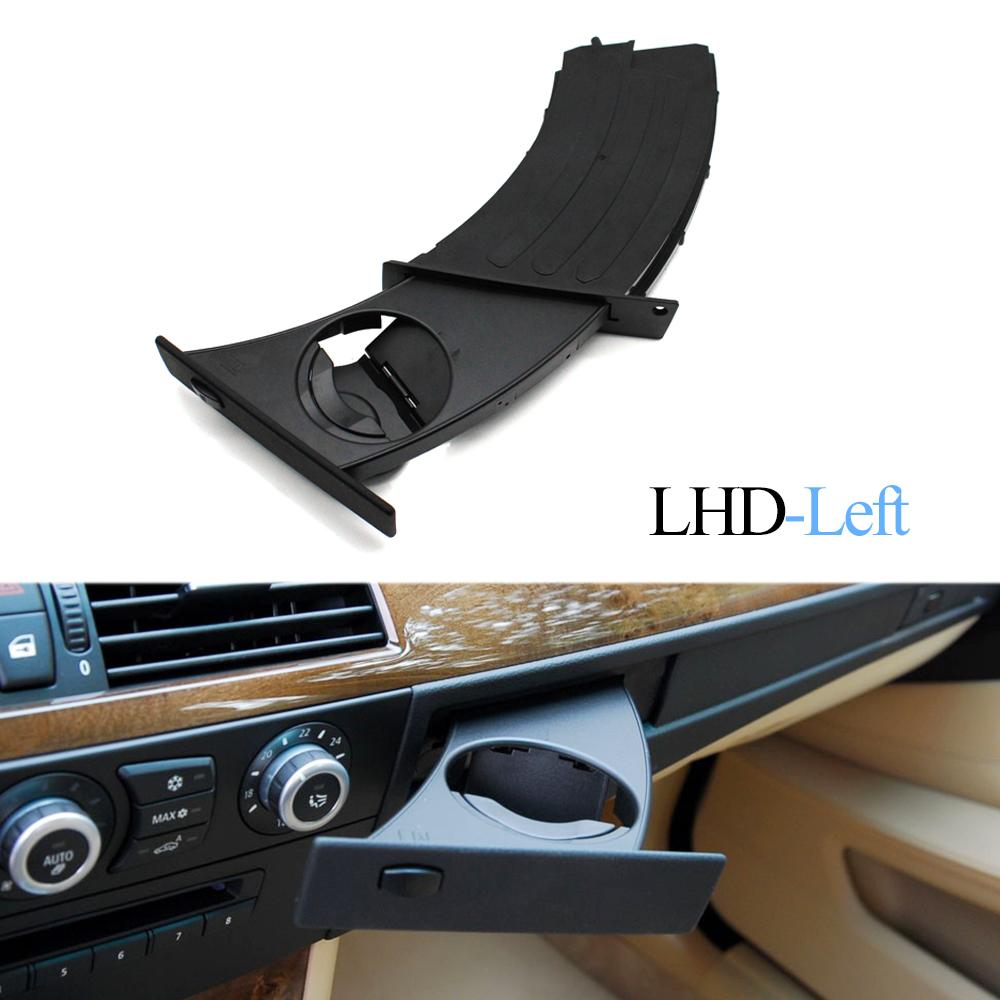 LHD Car Front Center Console Retractable Water Cup Drink Holder For BMW 5 Series M5 E60 E61 520 525 528 530 535 550