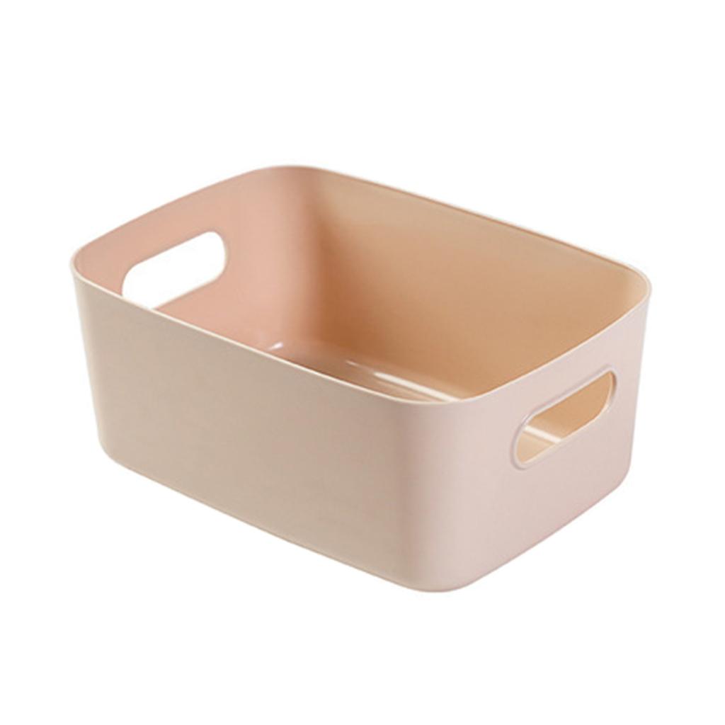 Desktop Storage Basket PP Cosmetic Storages Box Desktops Sundries Organizer with Handle for