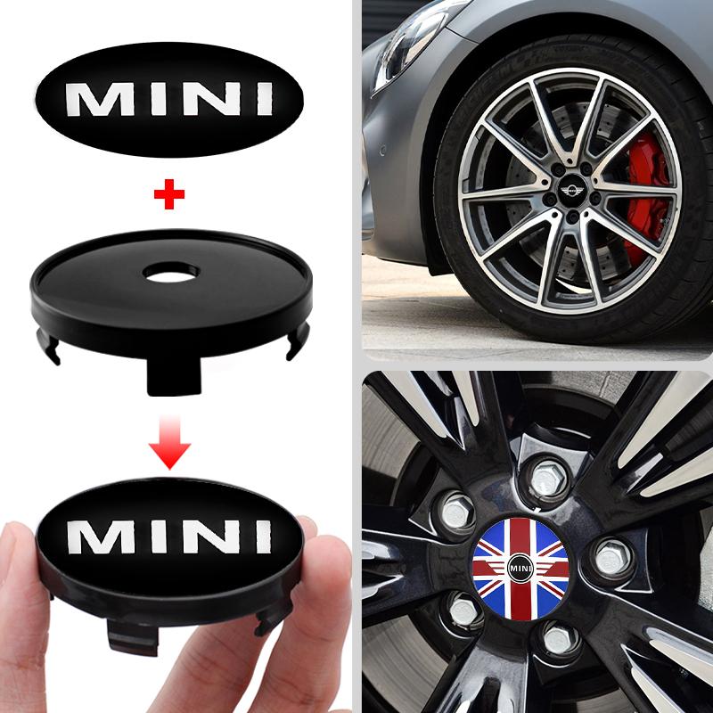 4pcs 56/60mm Car Wheel Center Hub Caps Tire Rim Covers Accessories For Mini Cooper JCW S F54 F55 F56 F60 R50 R53 R55 R56 R57 R60 Ypbhr22
