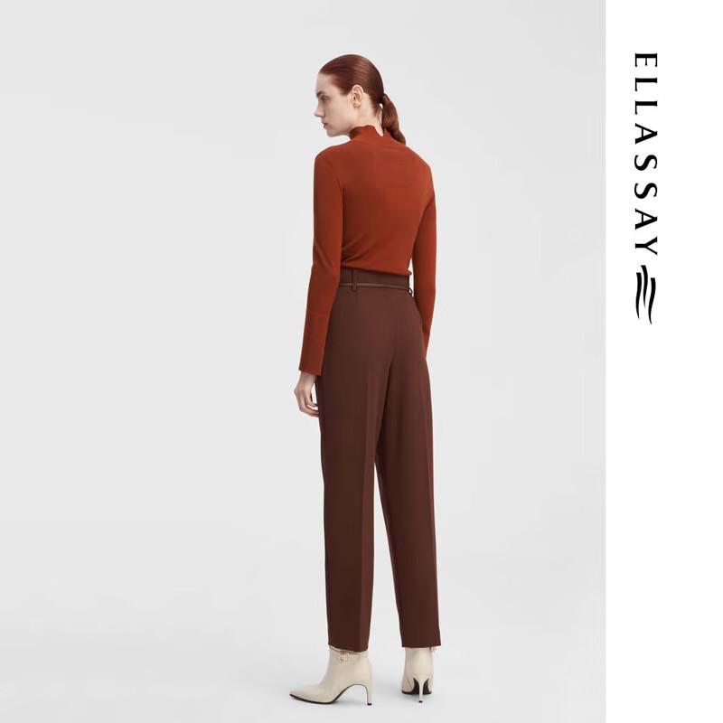 ELLASSAY Women's High-Waist Slim-Fit Cigarette Pants