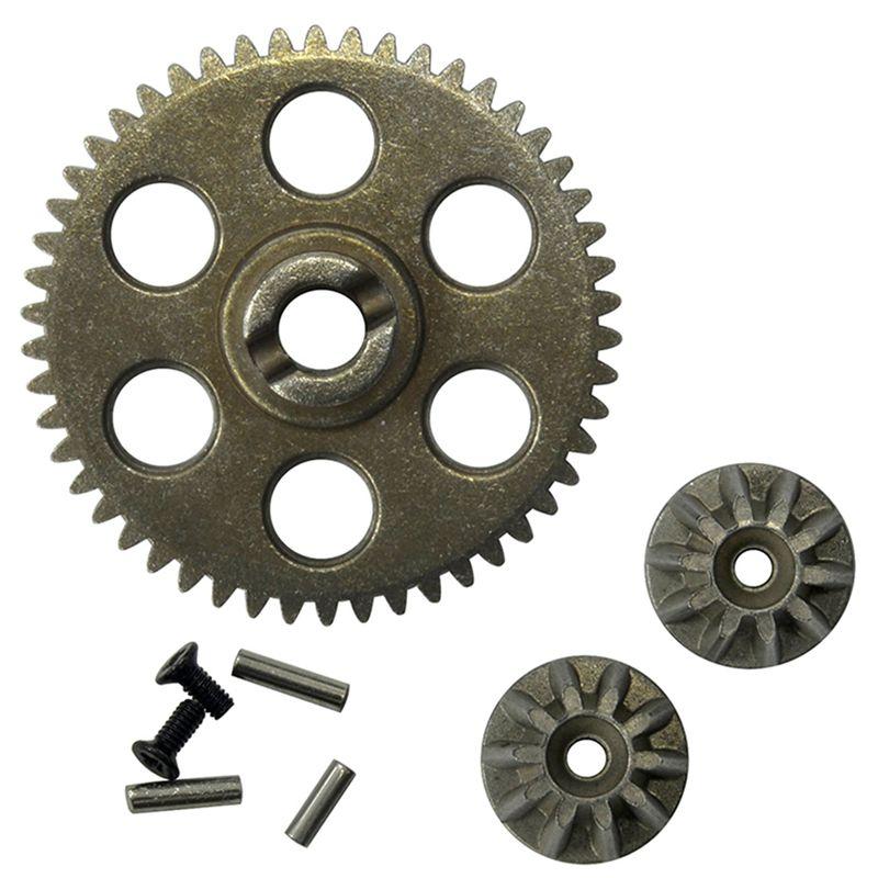A84X-2 Set Metal Spur Gear & Drive Gear For HBX HAIBOXING 901 901A 903 903A 905 905A 1/12 RC Car Upgrades Parts Spare