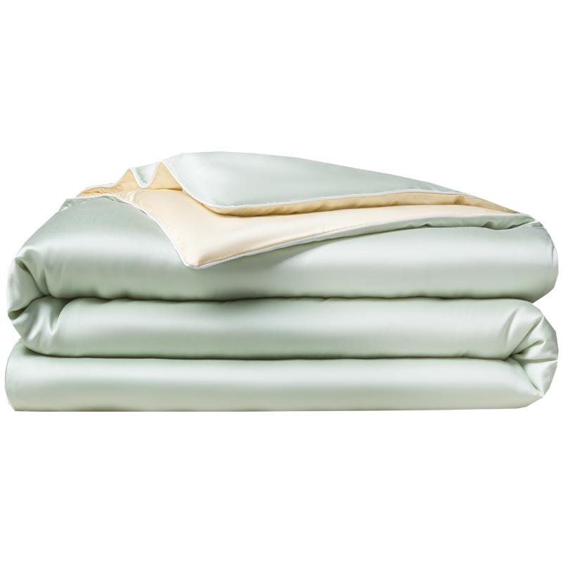 Summer Ice Silk Quilted 4-Piece Set: Lightweight, Machine Washable for Single & Double Beds
