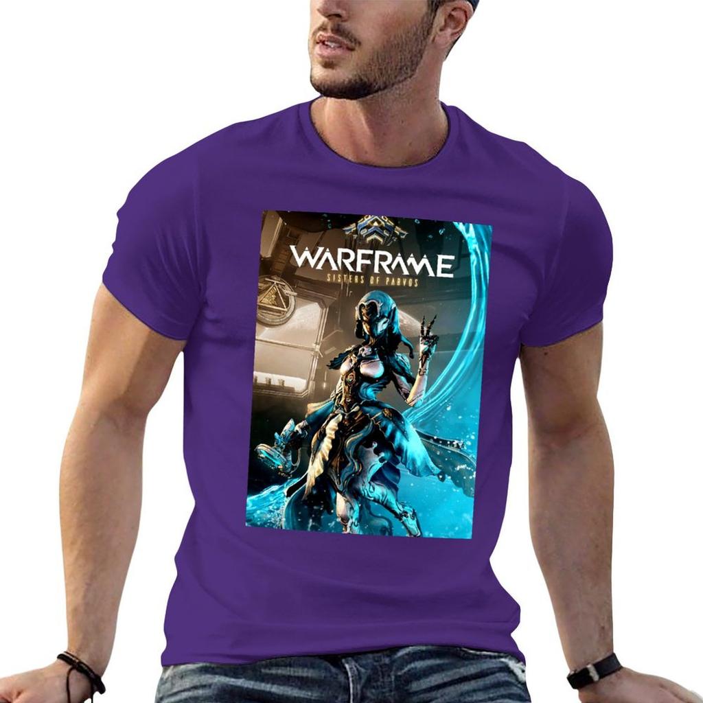 Warframe Game Logo Tshirt Heavyweights Cheap Stuff Anime Figures Plus Size Tops Unisex Graphic T Shirts