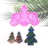 Silicone Earring Mold Epoxy Resin Molds Jewelry Casting Tools Ear Hooks for DIY Christmas Tree Ear Drop Charm Pendant