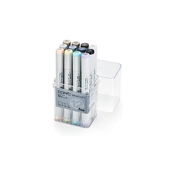 COPIC Too Sketch Базовый набор из 12 цветов А Иллюстрационный Маркер Маркерная Ручка